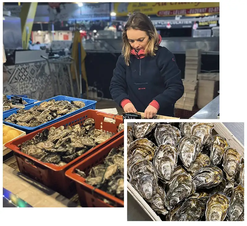 Producteurs d'huîtres à Sarzeau dans le Morbihan