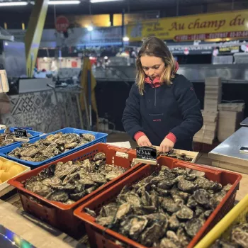 Vente d’huîtres sur les marchés dans le Morbihan 