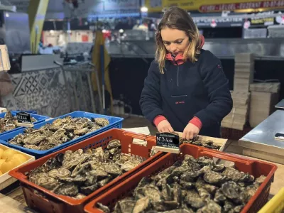 Vente d’huîtres sur les marchés dans le Morbihan 